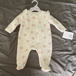 Adorable Pink and White Kids One Piece